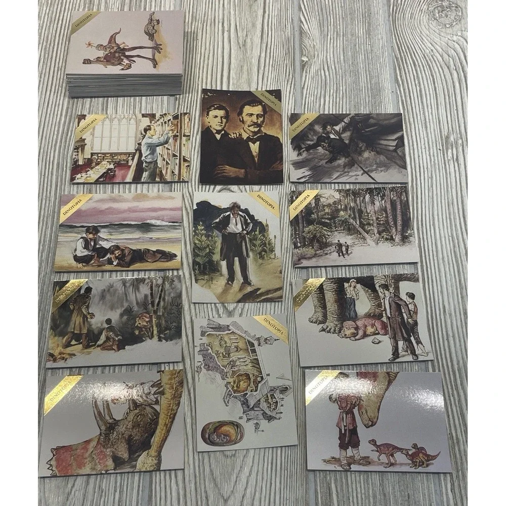 James Gurney DINOTOPIA Complete Trading Card Set w/ Arthur & Will Denison Art